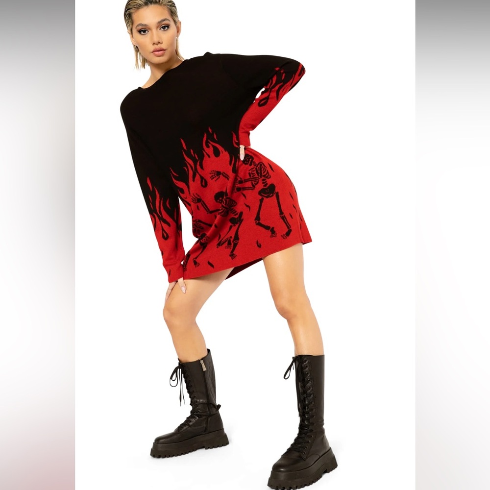 Blackmilk Hellfire Halloween Dress